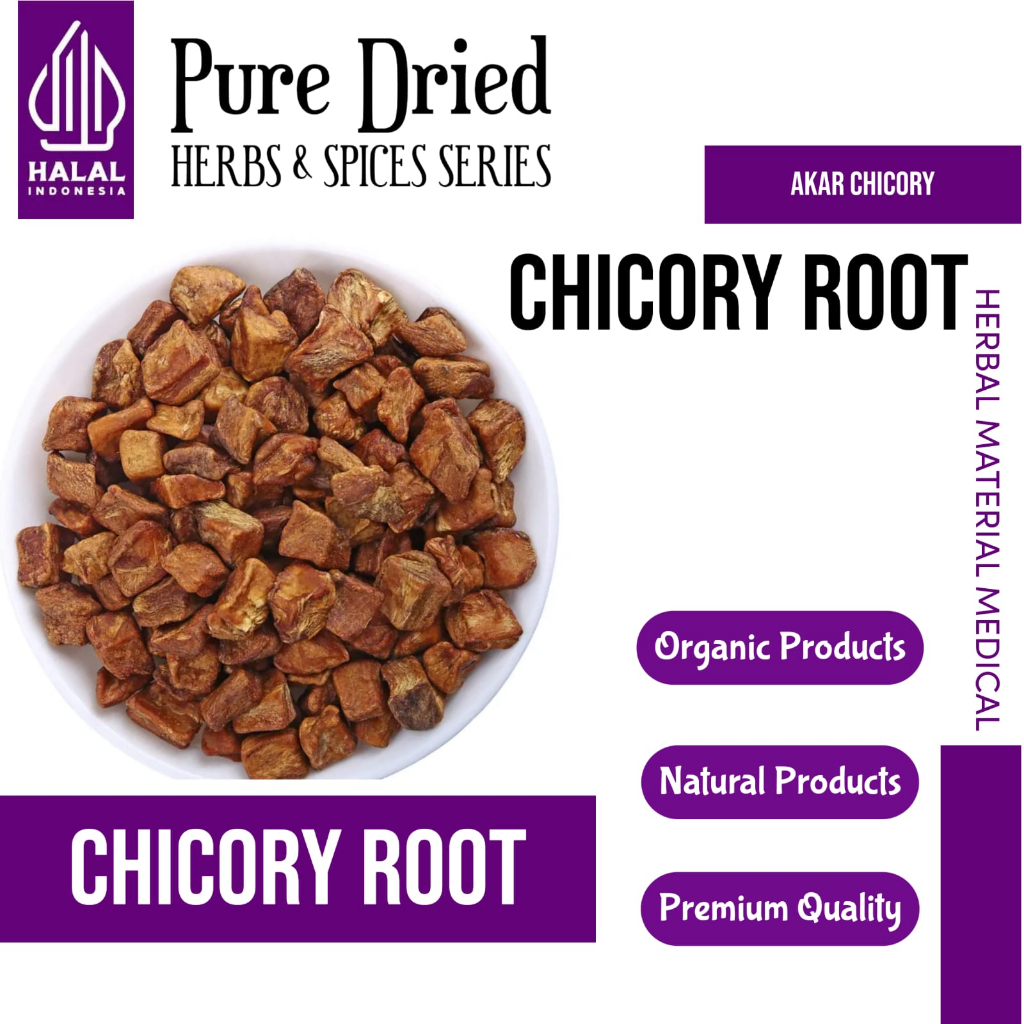 

ELIF TEA Dried Roasted Chicory Root Akar Chicory Panggang Kering Herbal Tea