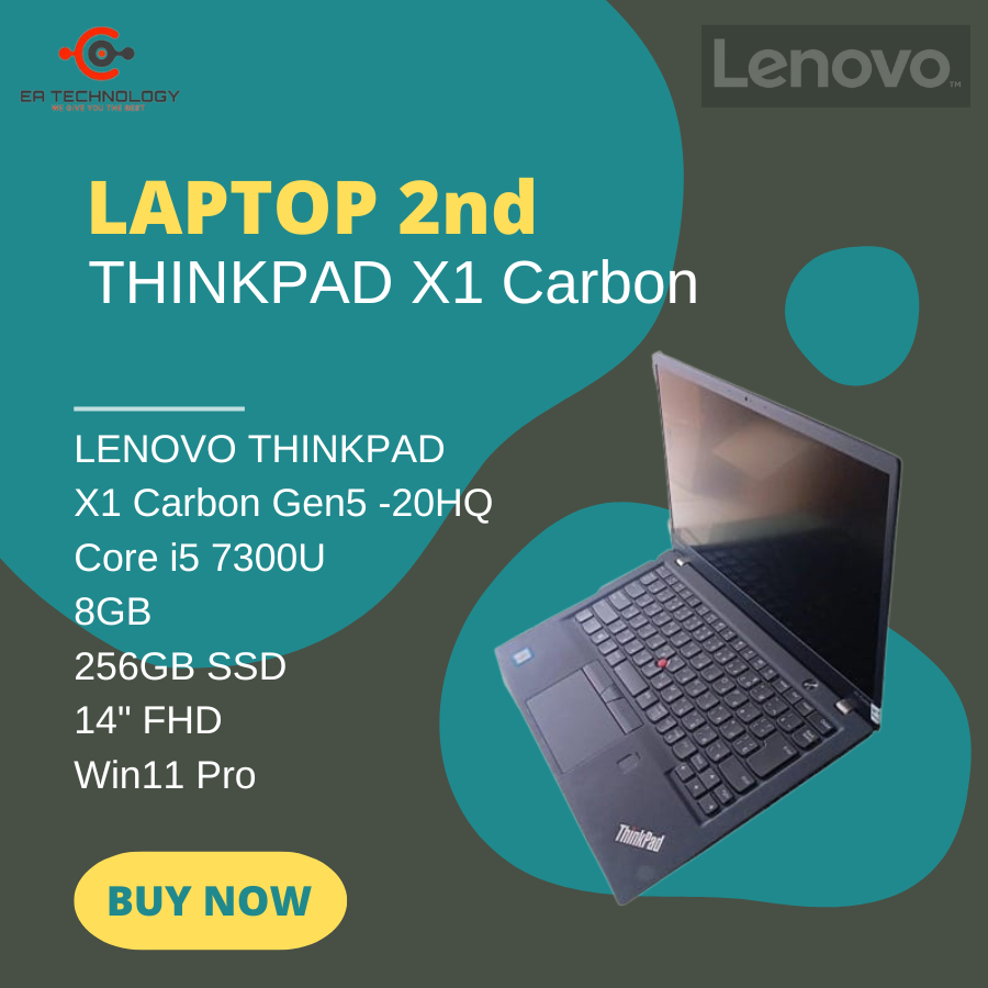 LENOVO THINKPAD X1 Carbon Gen5-20HQ i5-7300U 8GB 256SSD 14"FHD W11 Pro