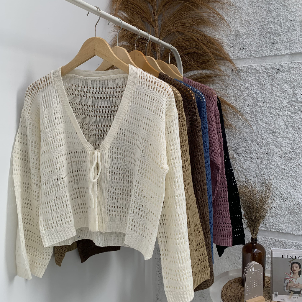 Adeline Outer Crop Jaring / Cardigan Crop Jaring Korea