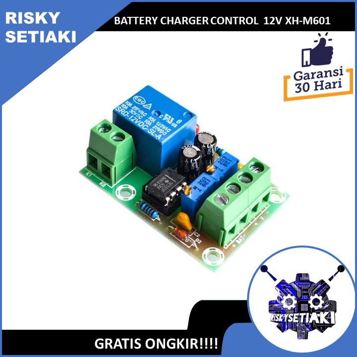 BATTERY CHARGER CONTROL MODULE 12V XH-M601 PENGENDALI PENGISIAN AKI