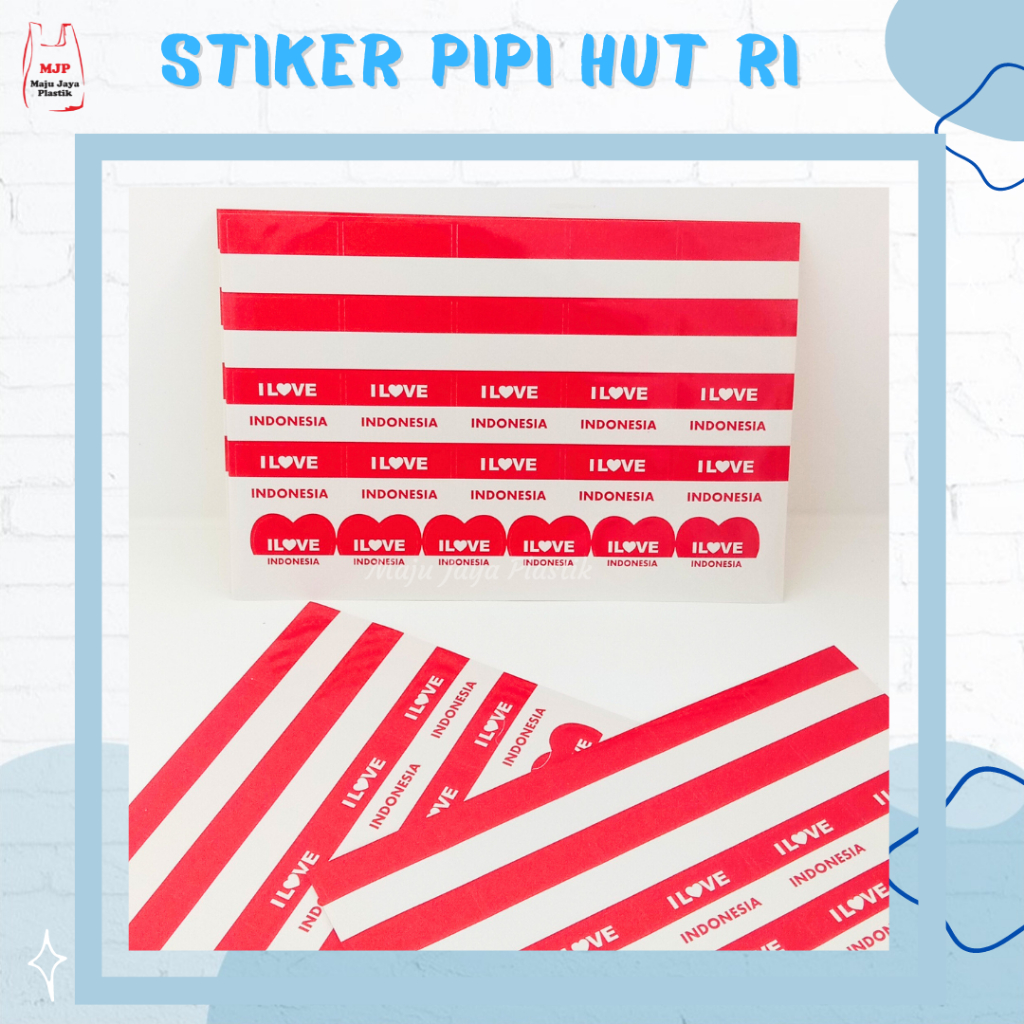 

Stiker Pipi Merah Putih 17 Agustus (25 pcs) Bendera HUT RI Stiker Wajah Nasionalis