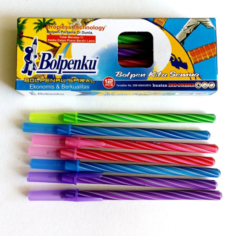 

(Isi 12) Pulpen Bolpenku Spiral Murah