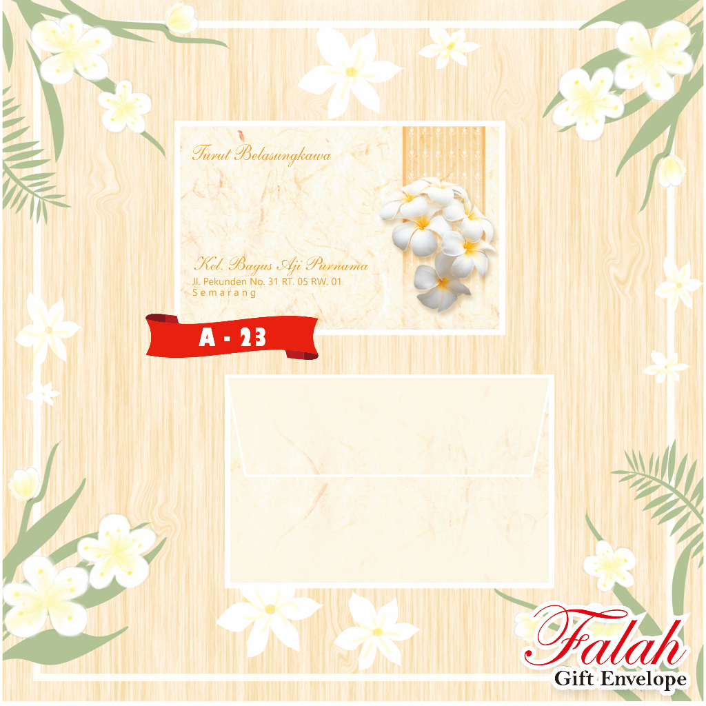 

Amplop Falah Motif A-23 Isi 50 Lembar Tanpa Cetak Tulisan