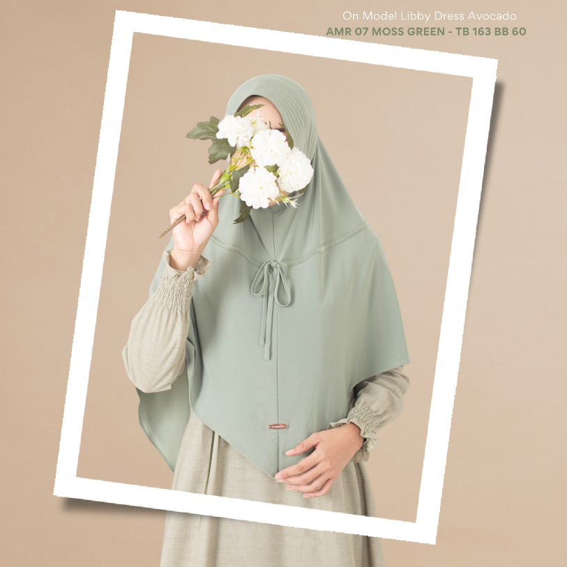 BERGO JILBAB INSTAN JUMBO SYARI SOFT PAD  UWAIS HIJAB Jersey Import Premium AMMARA UMMARA SPORT PERE