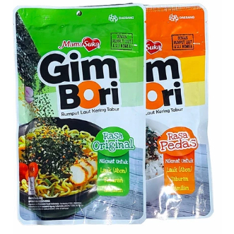 

Mama Suka GimBori Rumput Laut Tabur 60gr/ Seaweed Tabur Ori/ Gim Bori/ Pedas/mamasuka/ nori/ nori tabur