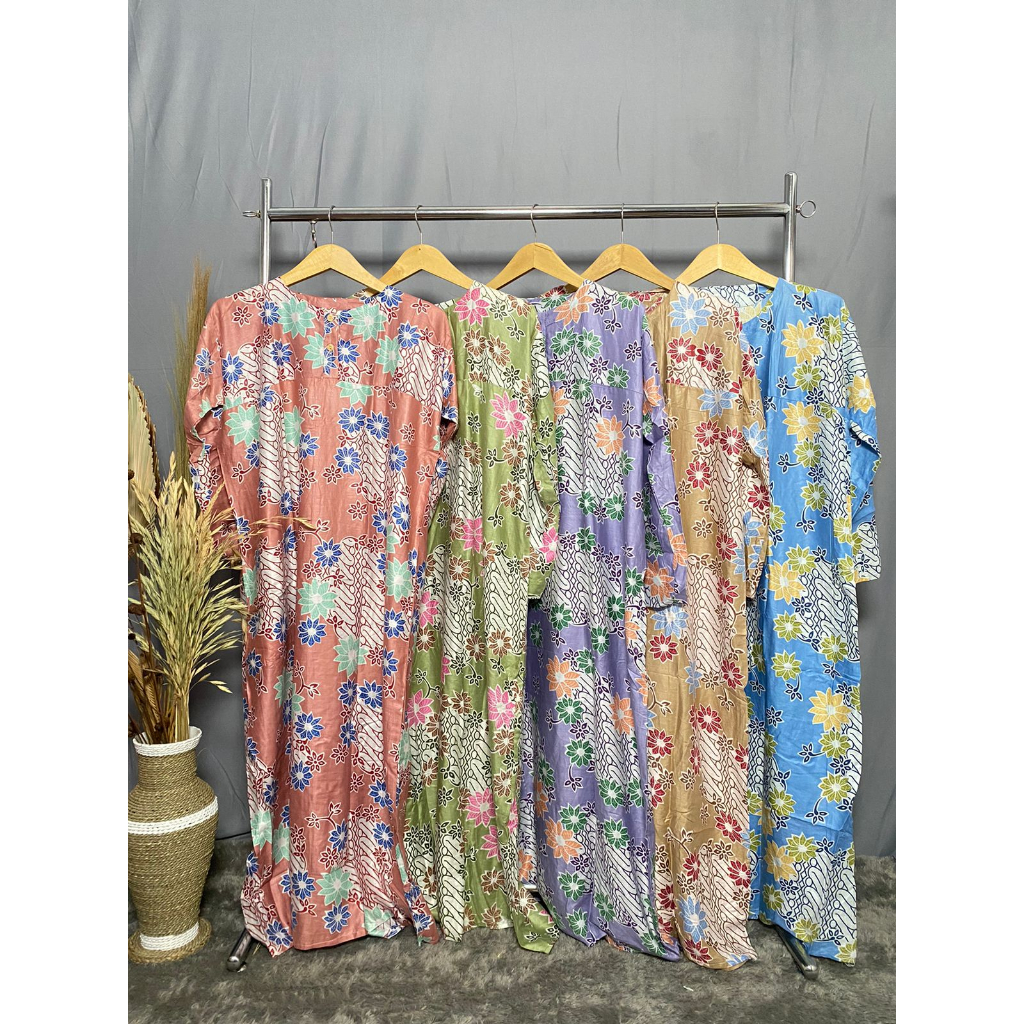 Daster Muslim Lengan Panjang / Daster Muslim Jumbo / Daster Muslim Big Size / Daster Muslim Murah / 