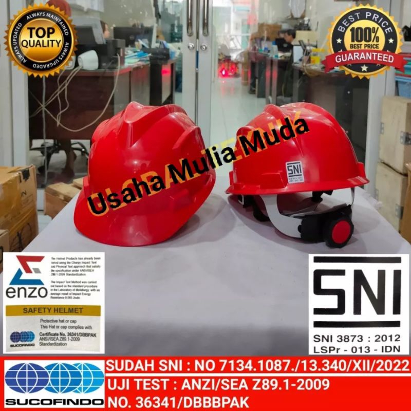 Helm Safety FASTRACK Merah, Helm Proyek - Helm Proyek Fast Track merah
