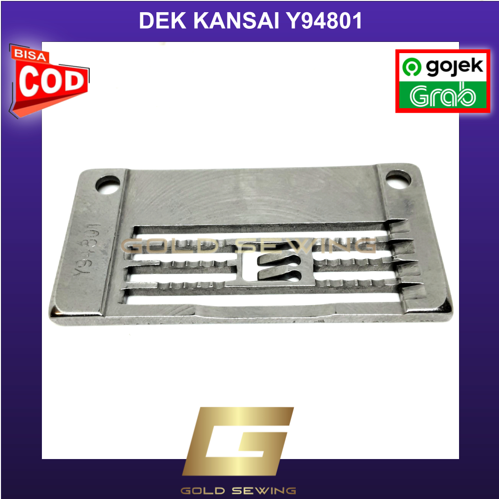 Plat / Needle Plate / Dek  Kansai / Yamato Y94801 Mesin Overdeck Piringan - GOLD