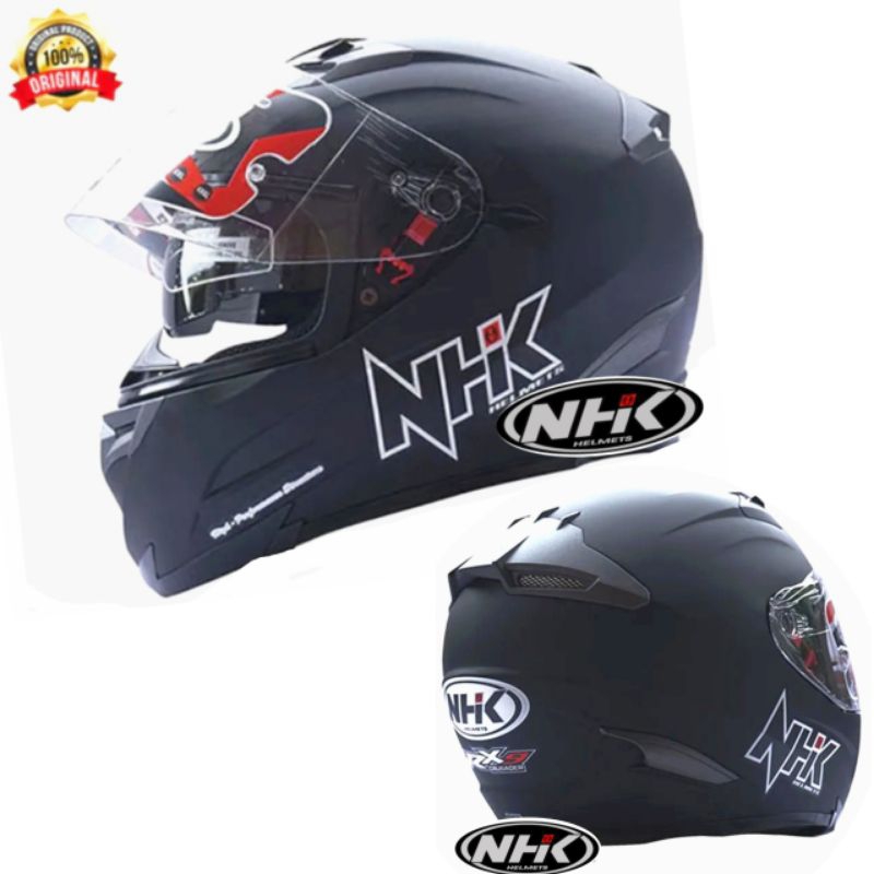 HELM NHK RX9 SOLID HITAM DOFF