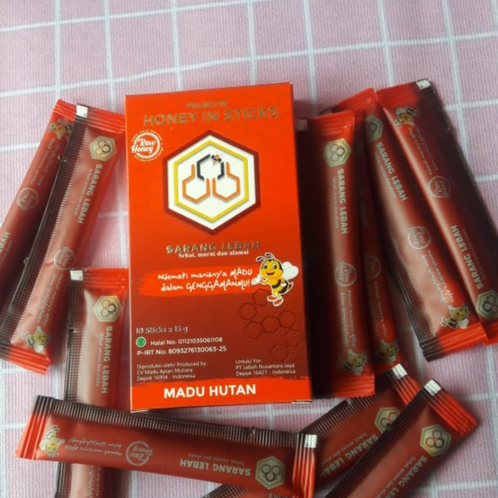 

Madu Stick Sarang Lebah Madu Hutan isi 10