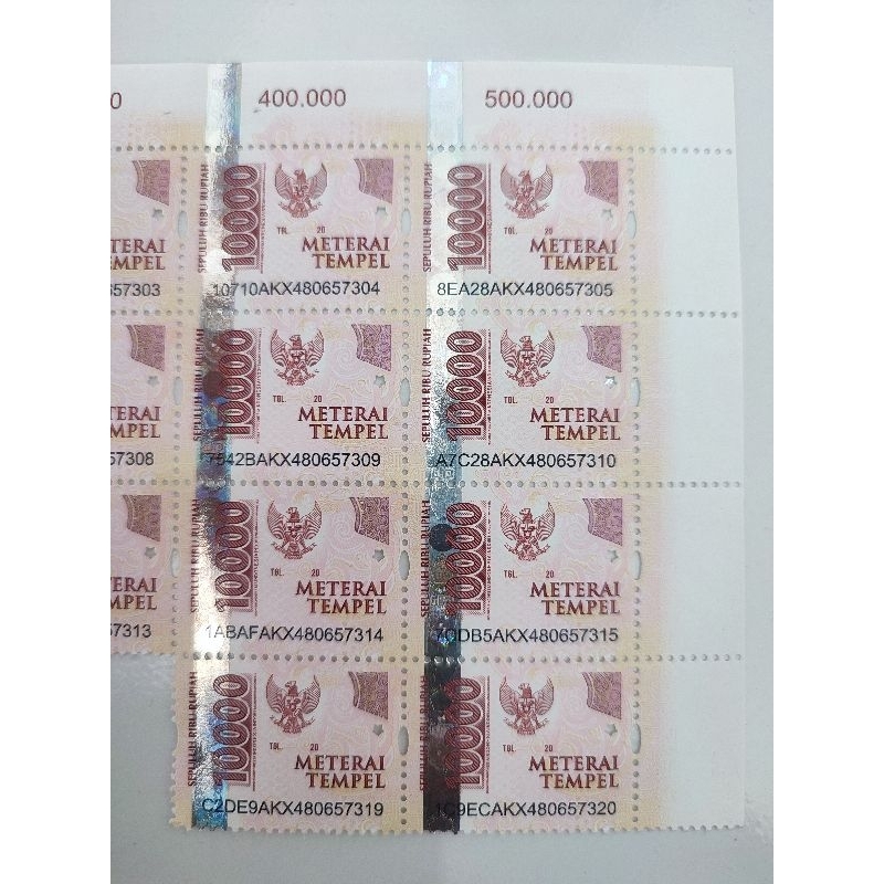 

Materai 10.000 di jamin asli