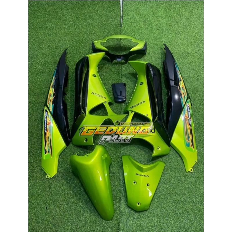 Cover Body Halus Honda Supra X 125 Model Wave Custom Model Thailand Hijau Hitam Bodi Fullset Supra x