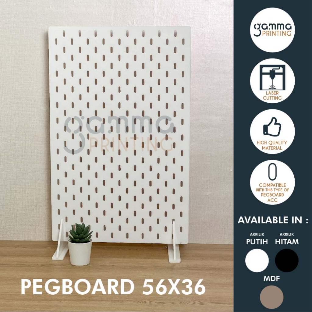 Pegboard Papan 56 x 36 CM SKDS Dinding