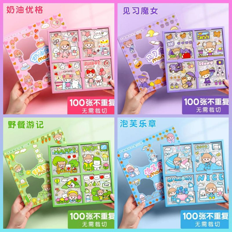 

Sticker Korea Waterproof Sticker Momo Dapat Box Isi 100 Lembar Murah
