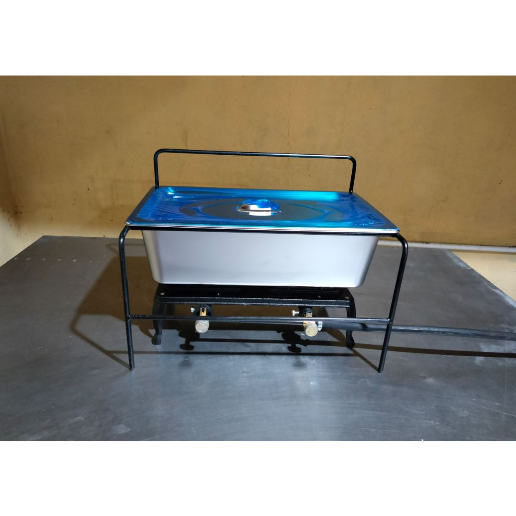 Panci Penggorengan 12 Liter + Kompor Seribu Mata 2 Tungku + Rangka