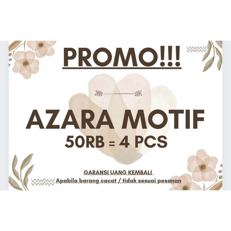 [TERMURAH] AZARA MOTIF LASER CUT