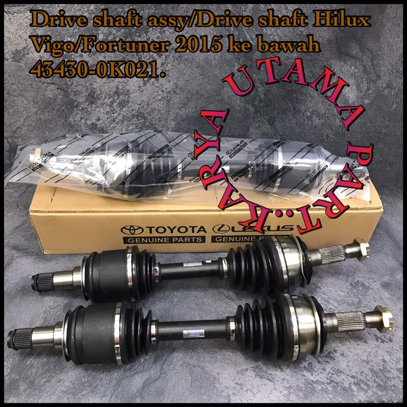 Drive Shaft Assy/Drive Shaft Hilux Vigo/Fortuner 2015 Kebawah 43430-0K021