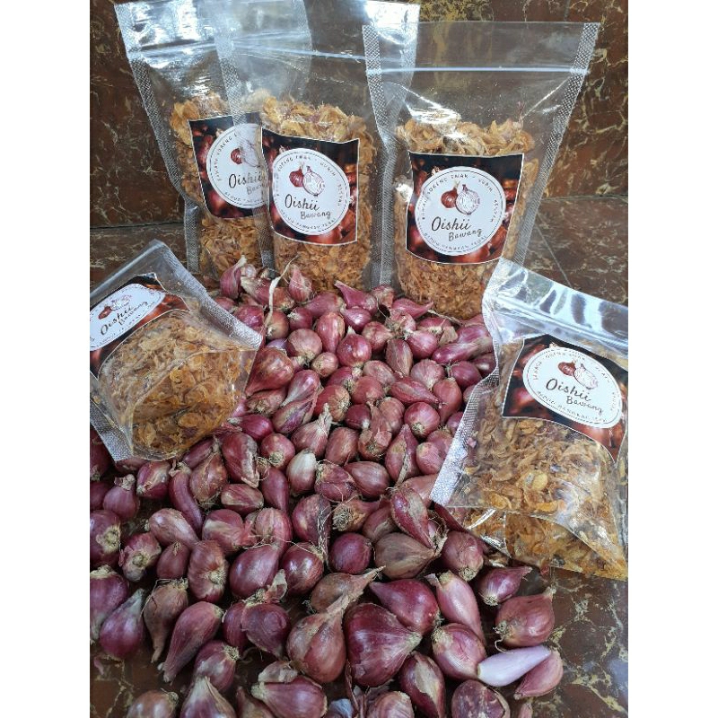 

Oishii" Bawang Goreng asli brebes Enak,gurih dan renyah(Kemasan 100gr)