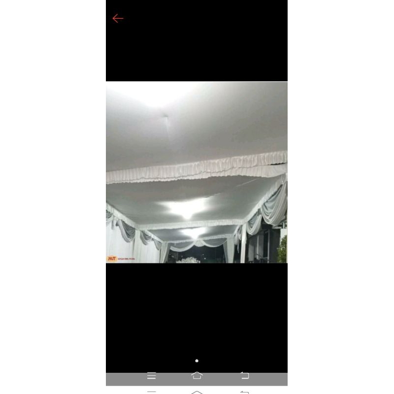 plafon tenda model datar uk 6x8 bahan filamin abutay