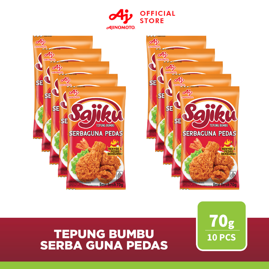 

Sajiku® Tepung Bumbu Pedas Sachet 70g (10 pcs)