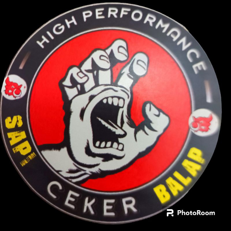 Gelasan Khusus Turnamen Bahan Abu CEKER  Label Red SAPI BALAP