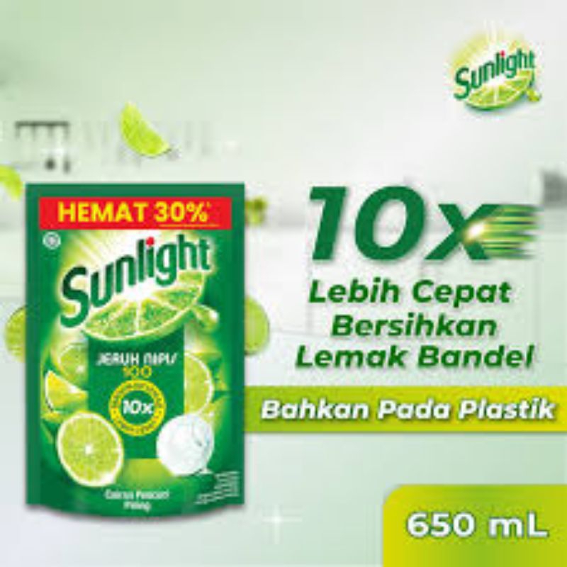 Sabun pencuci piring sunlight jeruk nipis kemasan refill