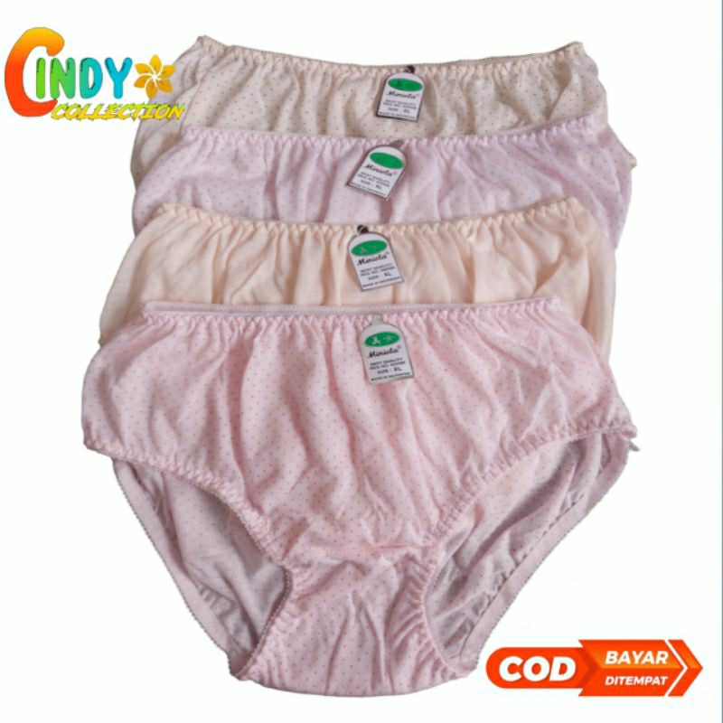 6 PCS CELANA DALAM WANITA REMAJA DAN DEWASA  MINIOLA | CD WANITA DEWASA JUMBO | CELANA DALAM WANITA