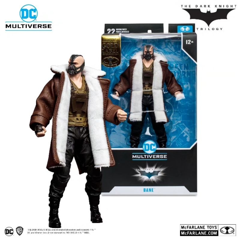 DC DMULTIVERSE MCFARLANE BANE TRENCH COAT THE DARK KNIGHT RISES TRILOGY ACTION FIGURE