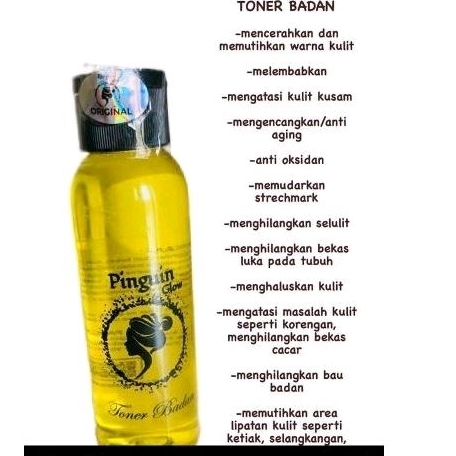 toner pinguin glow/toner badan pinguin glow/pinguin glow