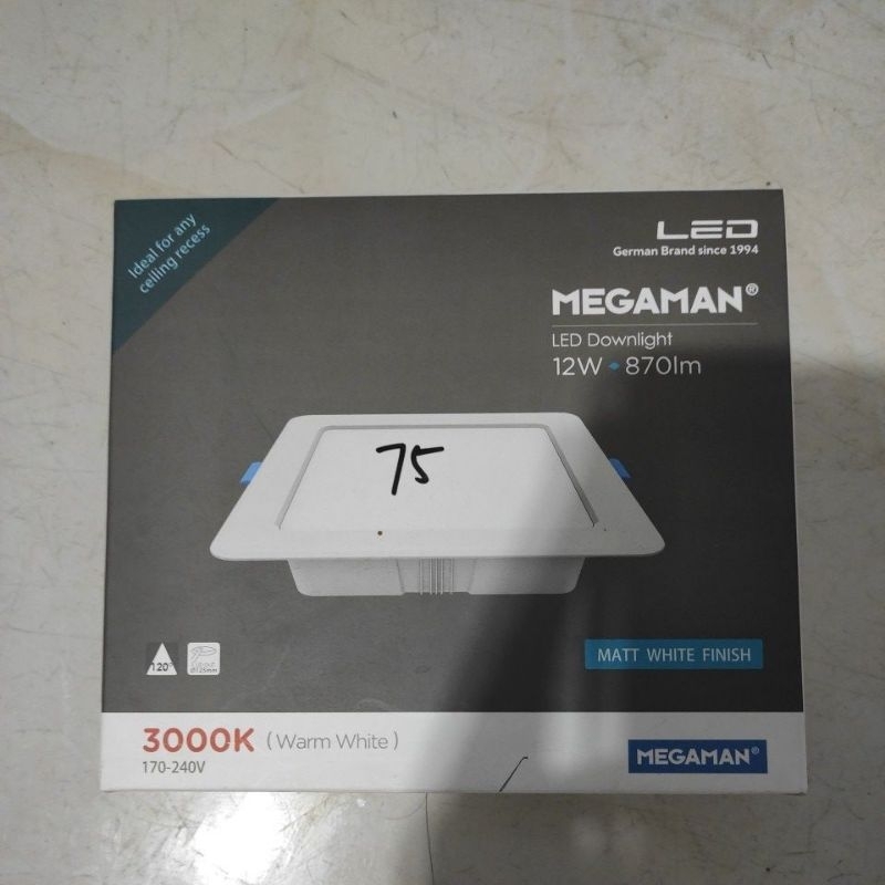 Megaman donwlight warm white 12 watt