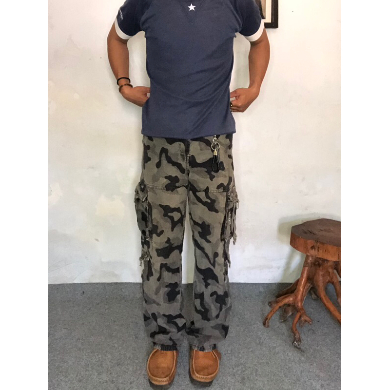 cargo pants multipocket camo second
