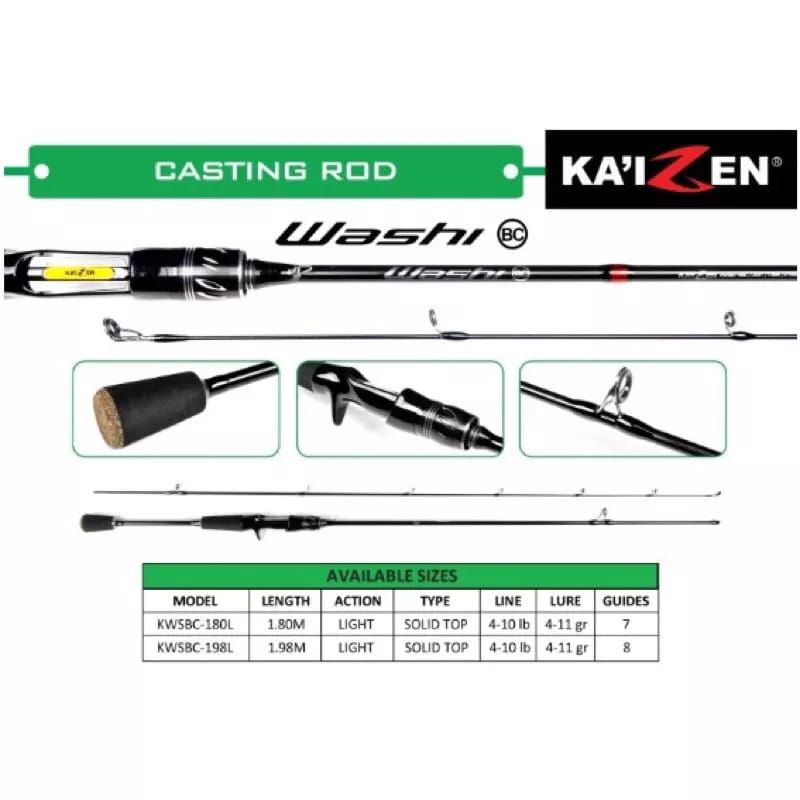 Joran BC Kaizen Washi 180cm 4-10lbs Carbon Solid