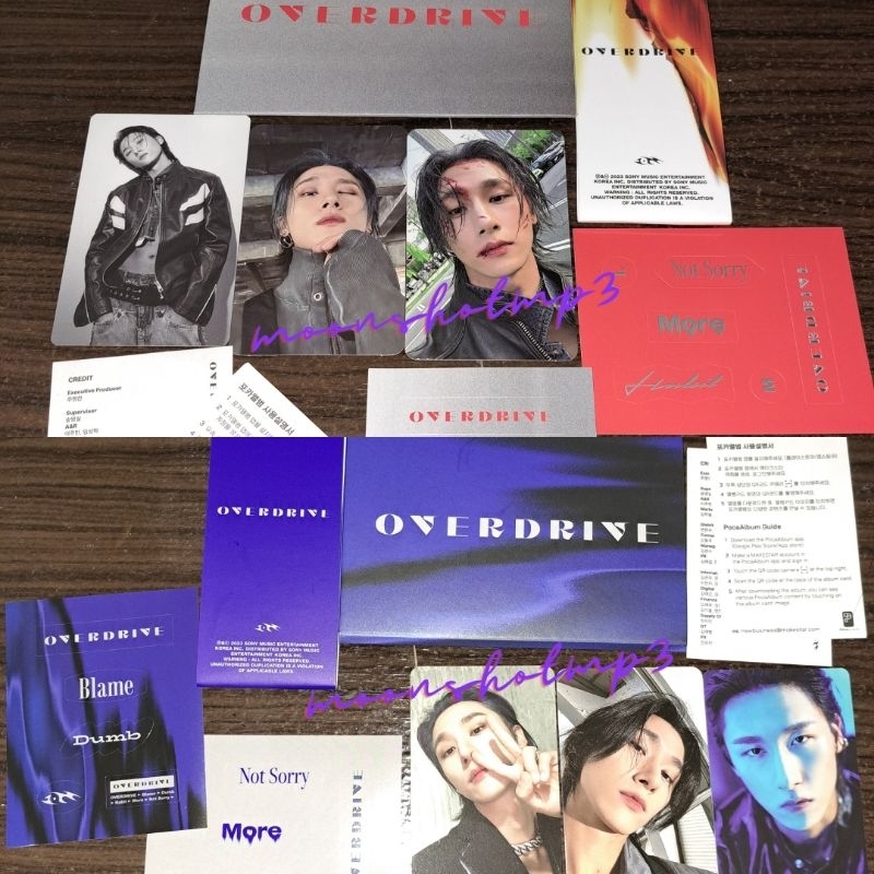 [UNSEALED] I.M - Overdrive Pocaalbum (Metal / Blue ver.) Full Set Poca Album Im Changkyun Monsta X P