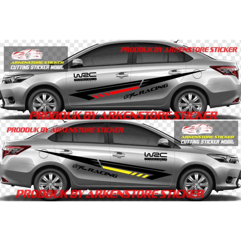 cutting sticker list mobil corolla altis sedan stiker stiker mobil sedan vios city civic almera acco