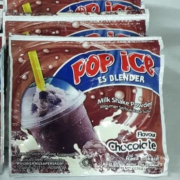 

Pop ice coklat rencengan