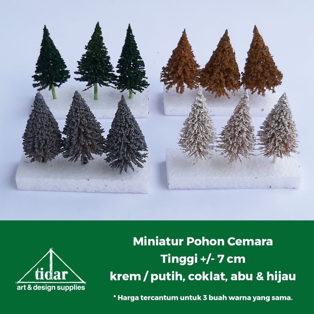 

[MR] HR - Miniatur Pohon Cemara Tinggi 7 cm - Maket Tanaman Pinus