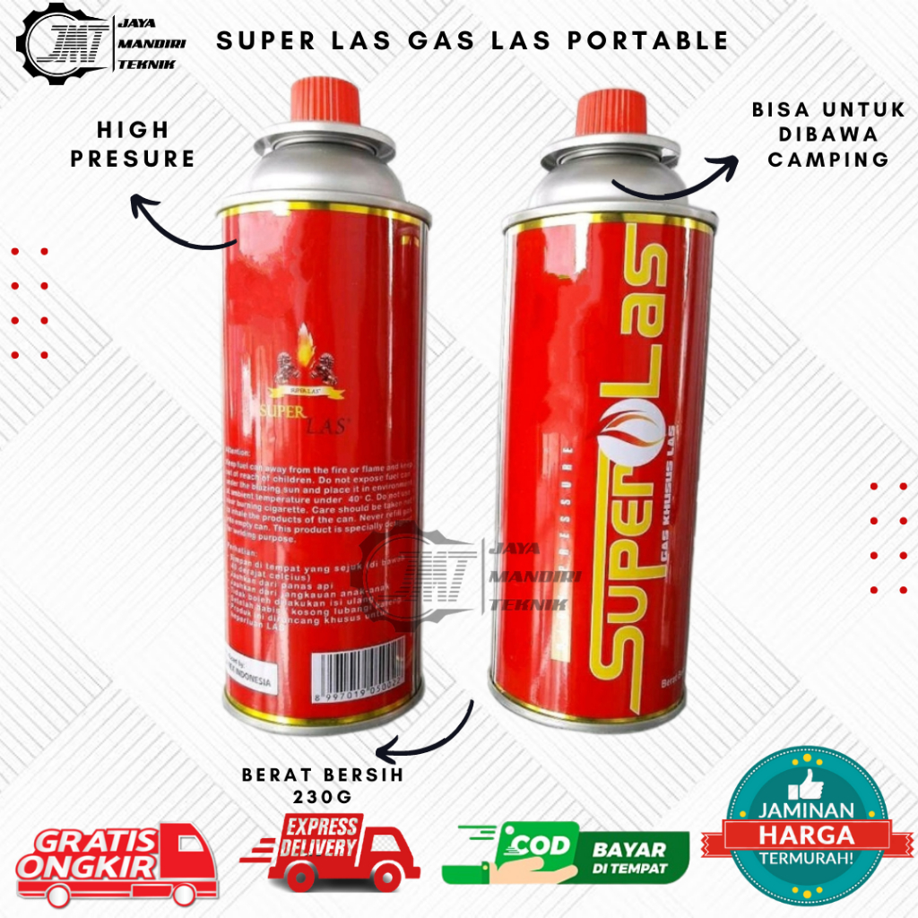 GAS KALENG SUPER LAS | GAS KOMPOR PORTEBEL | GAS KALENG MINI | GAS CAMPING | GAS LAS | GAS CARTIDG