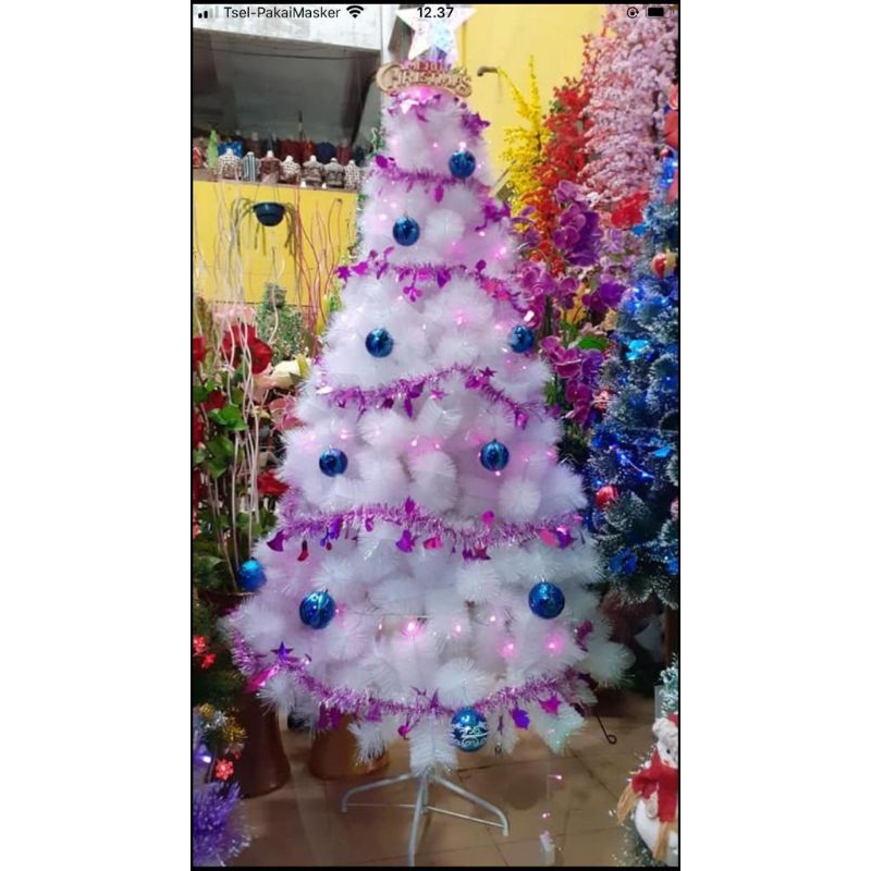 150CM/5 FEET POHON NATAL PUTIH
