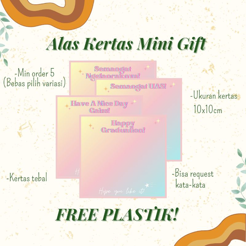 

Alas Kertas Mini Gift|Edisi 2