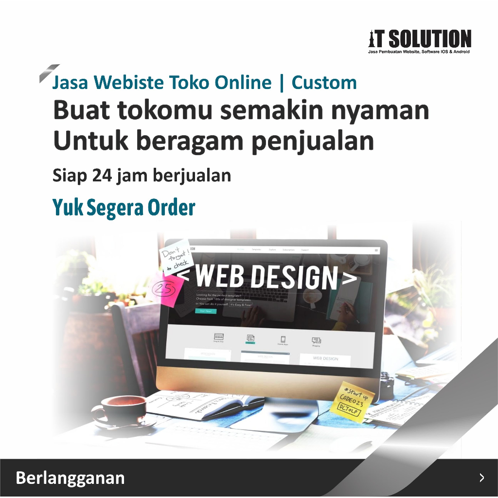 Jasa Custom Website Toko Online + Google Ads