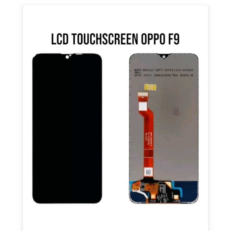 LCD TOUCHSCREEN OPPO F9 BLACK ORIGINAL SUPER 100%