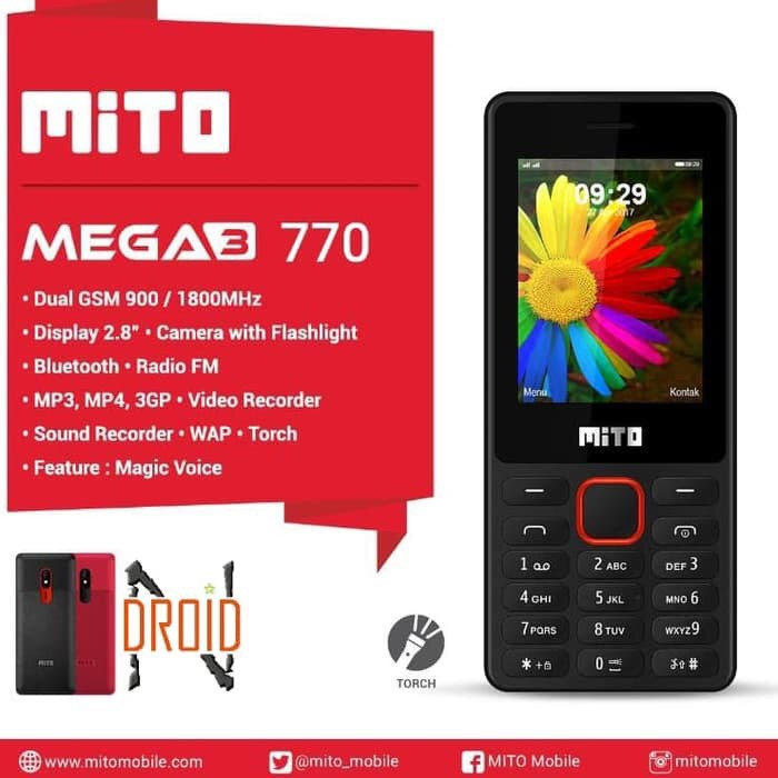 MITO 770 2’8”inch MEGA 3 HP MURAH BERKUALITAS