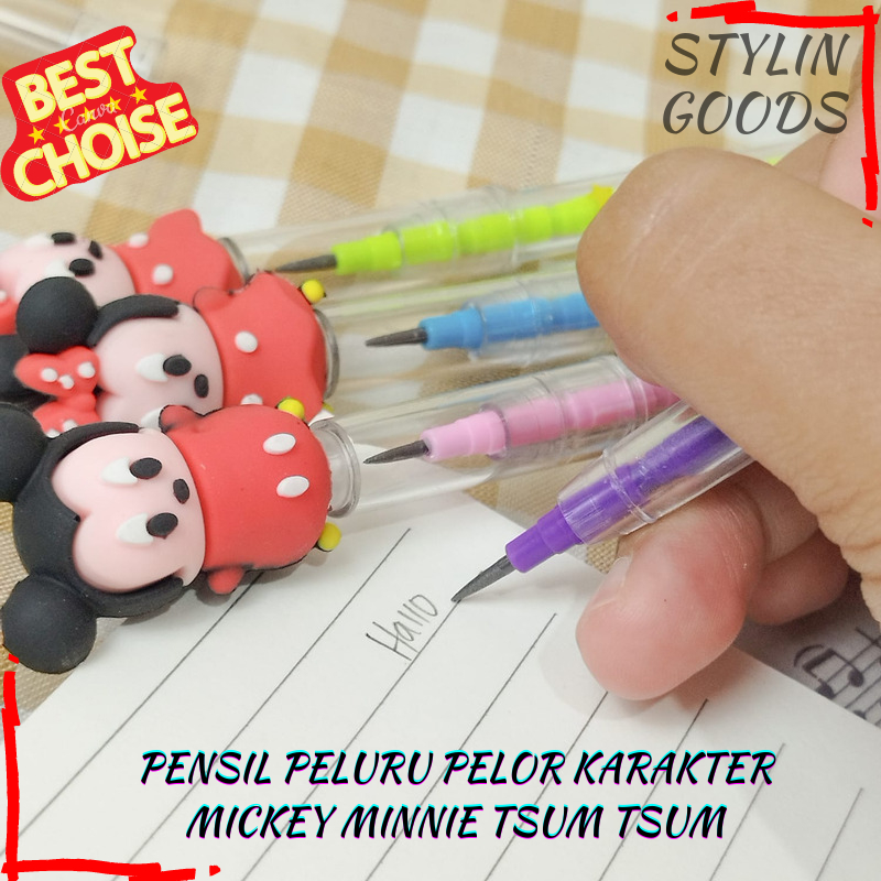 

GROSIRAN 4 8 12 PCS PENSIL PELURU PELOR KARAKTER MICKEY MINNIE TSUM TSUM LUCU UNIK PERLENGKAPAN SEKOLAH TERBARU DAN TERMURAH BISA COD