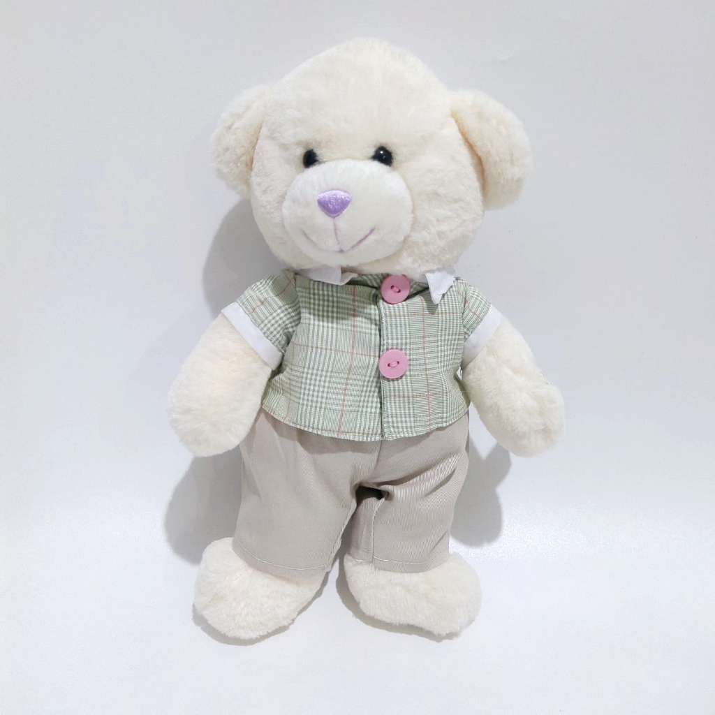 Boneka Teddy Bear White Cream Teddy Bear Original Ming Ren Teddy Bear