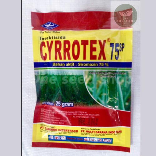 INSEKTISIDA CYRROTEX 25 GRAM Siromazin 75% Kapal Terbang - racun lalat buah trips