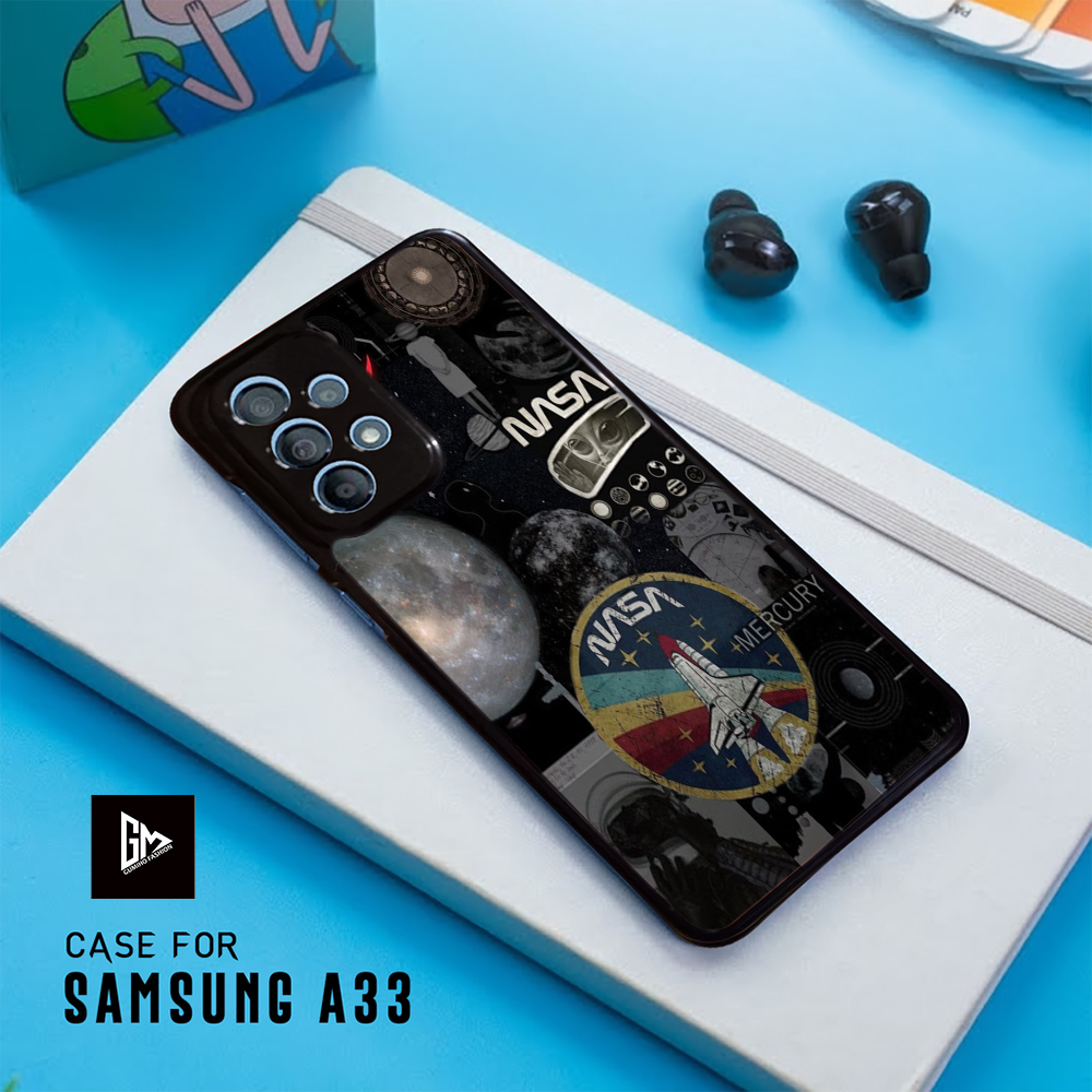 Case Kilau Glossy SAMSUNG A33 5G - A53 5G terbaru Fashion Casing NASA - Pelindung Hp Hardcase Softca