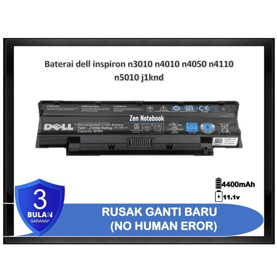 Baterai Battery Batre laptop dell inspiron n4010 n4050 n5010 j1knd
