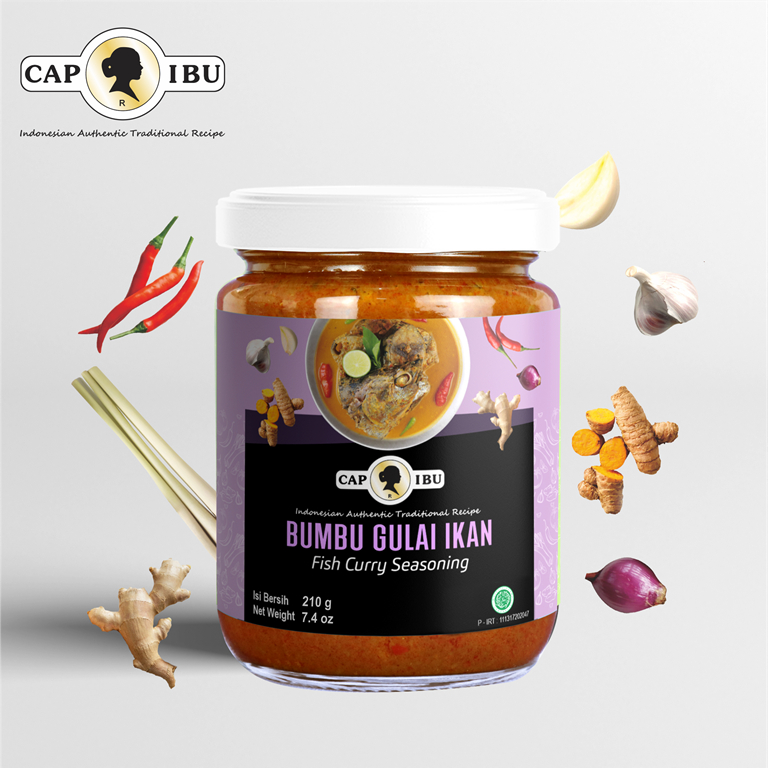 CAP IBU Bumbu Gulai Ikan Kemasan Jar Beling