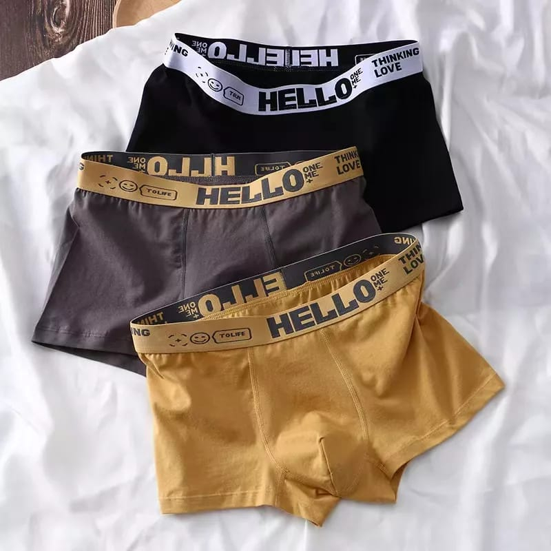 HELLO001 CELANA BOXER PRIA BOXER COWOK HELLO001 IMPORT