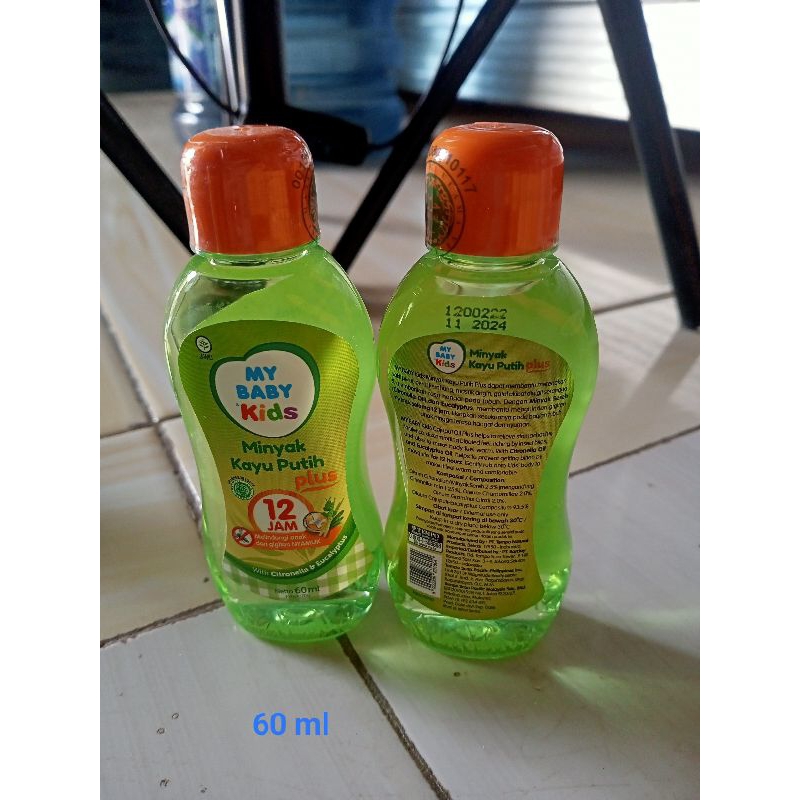 MY BABY KIDS MINYAK KAYU PUTIH PLUS 12 JAM MELINDUNGI ANAK DARI GIGITAN NYAMUK 60 ML